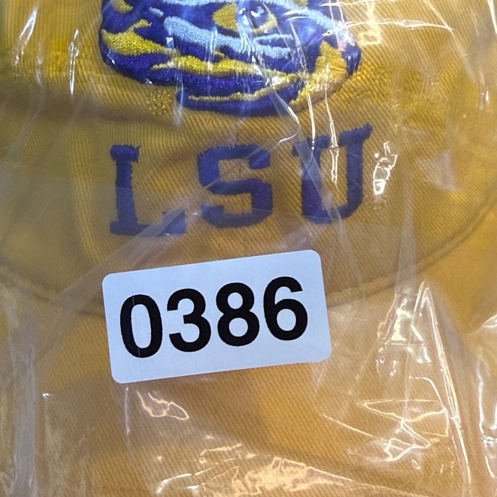 LSU Tigers Yellow Embroidered Dad Hat Adjustable Baseball Cap Mens NCAA Purple - Picture 13 of 13